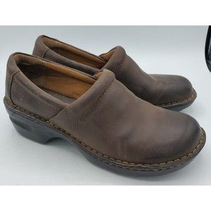 Born BOC Womens Shoe Concept Peggy Size 11 M Brown Leather Clog Slip On C45723